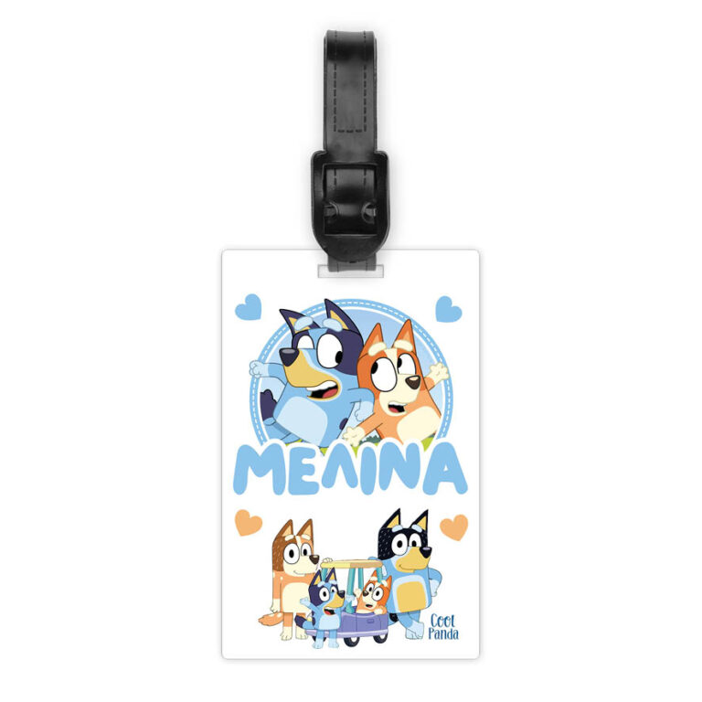 Ταμπελάκι τσάντας ξύλινο “Bluey”