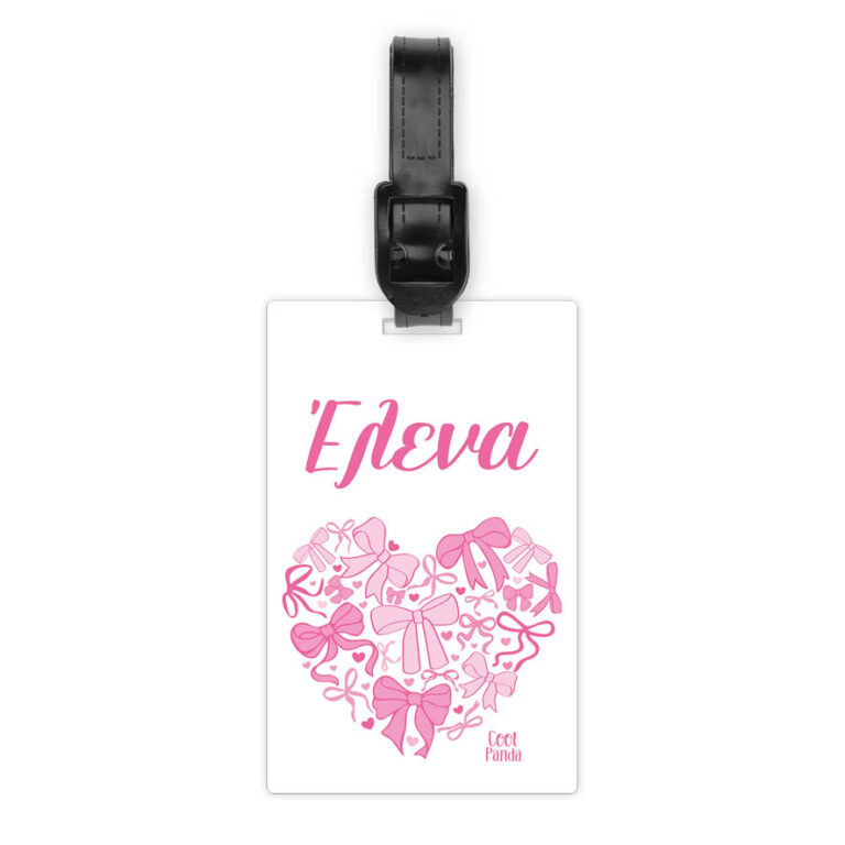 Ταμπελάκι τσάντας ξύλινο “Bow”