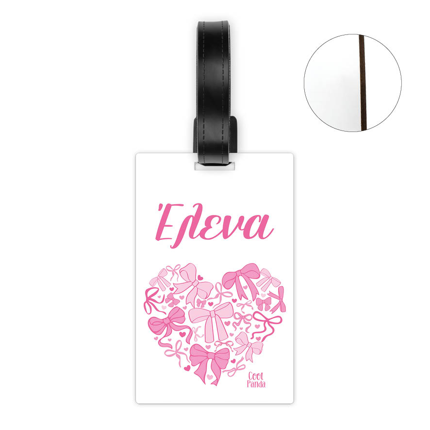 Ταμπελάκι τσάντας ξύλινο “Bow”