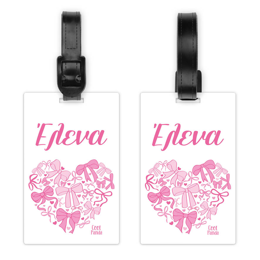 Ταμπελάκι τσάντας ξύλινο “Bow”