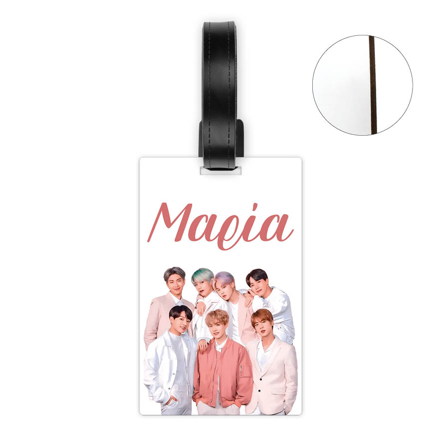 Ταμπελάκι τσάντας ξύλινο “BTS”