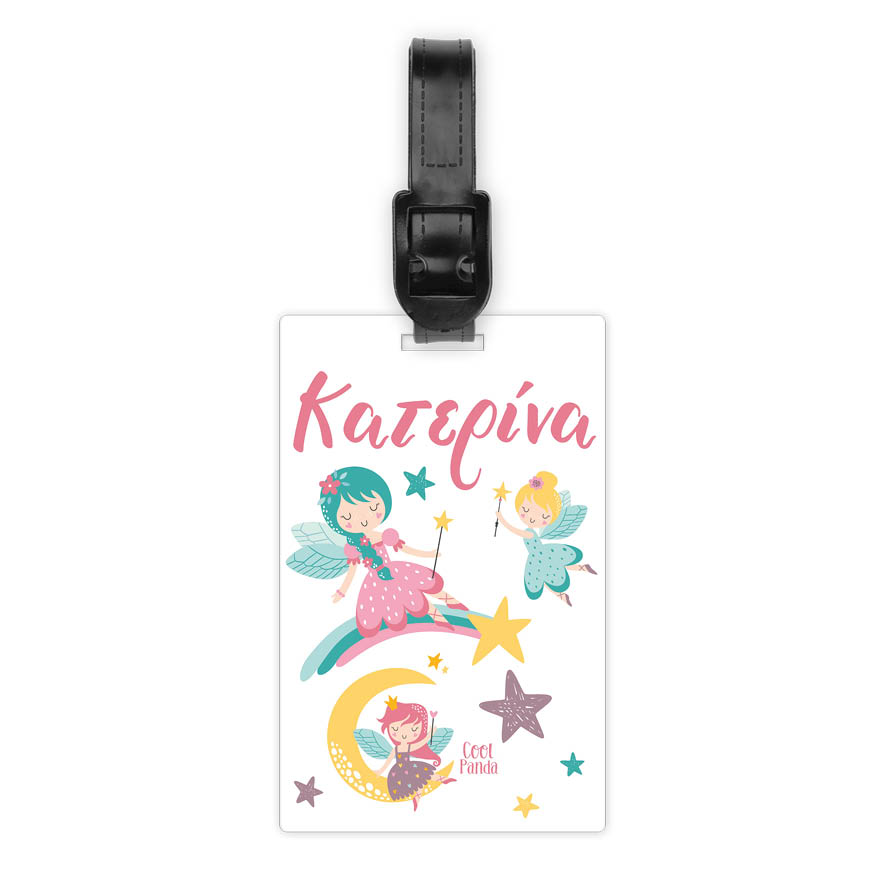 Ταμπελάκι τσάντας ξύλινο “Dreaming Fairies”