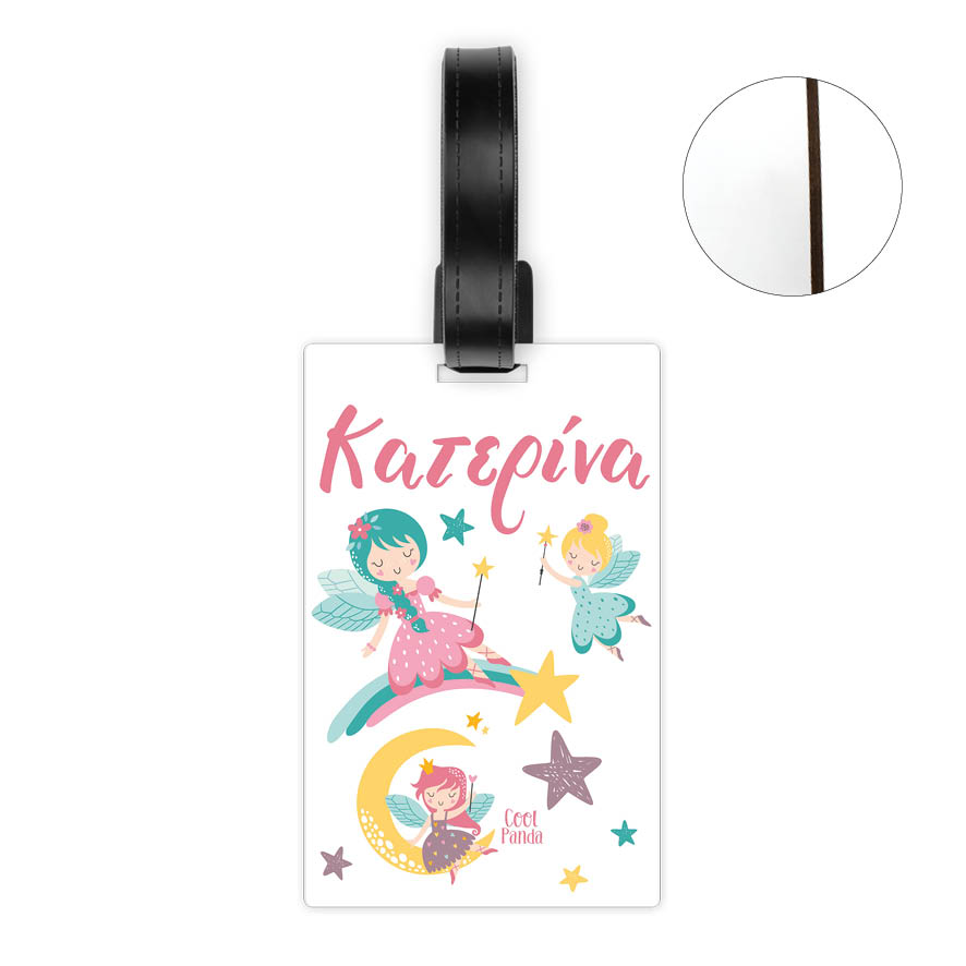 Ταμπελάκι τσάντας ξύλινο “Dreaming Fairies”