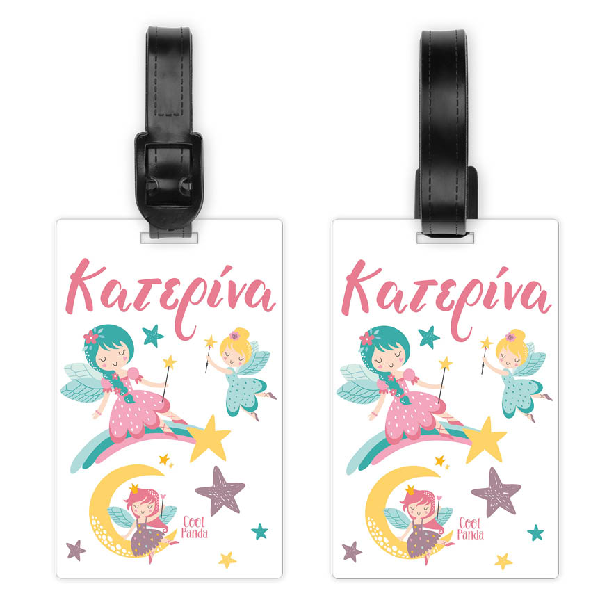 Ταμπελάκι τσάντας ξύλινο “Dreaming Fairies”