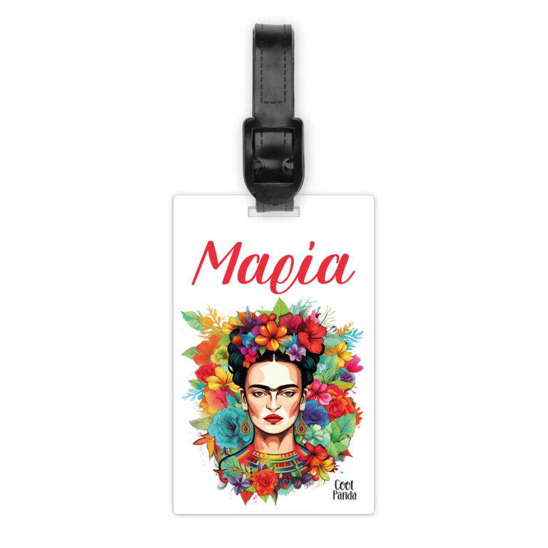 Ταμπελάκι τσάντας ξύλινο “Frida Kahlo”