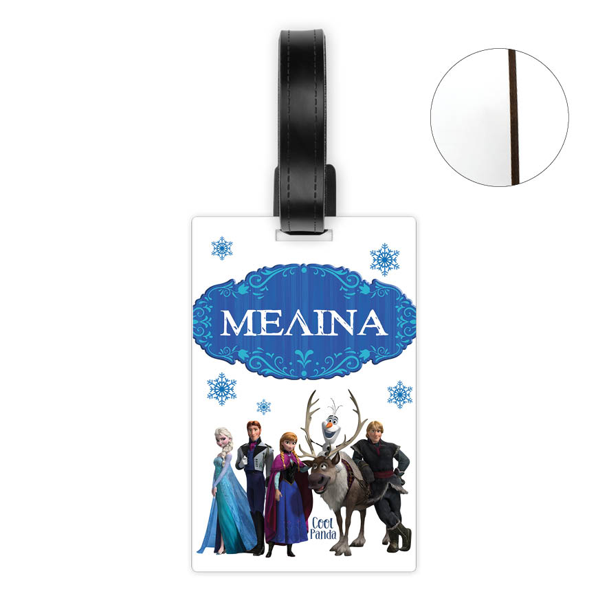 Ταμπελάκι τσάντας ξύλινο “Frozen”