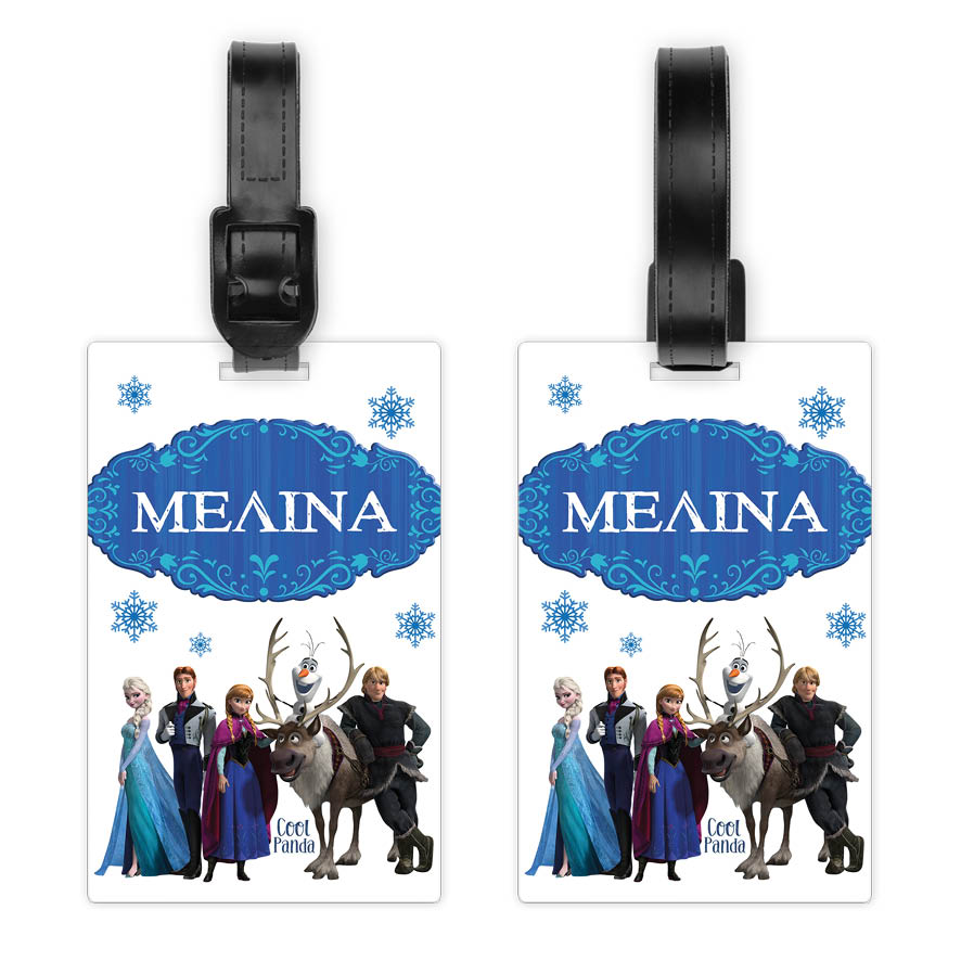 Ταμπελάκι τσάντας ξύλινο “Frozen”