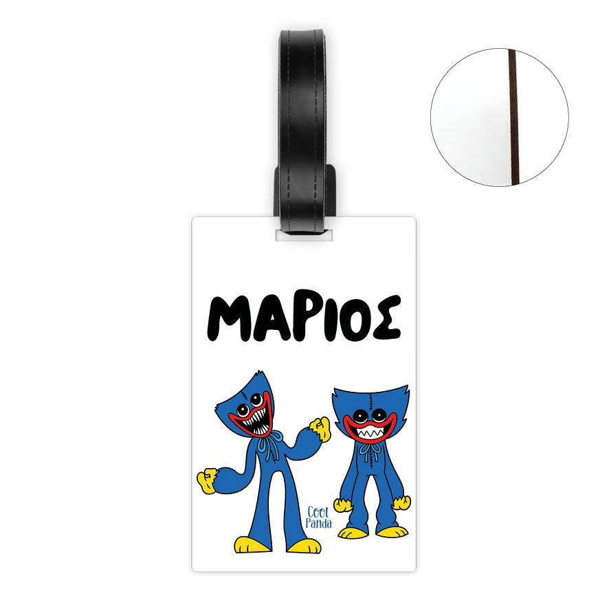 Ταμπελάκι τσάντας ξύλινο “Huggy Wuggy”