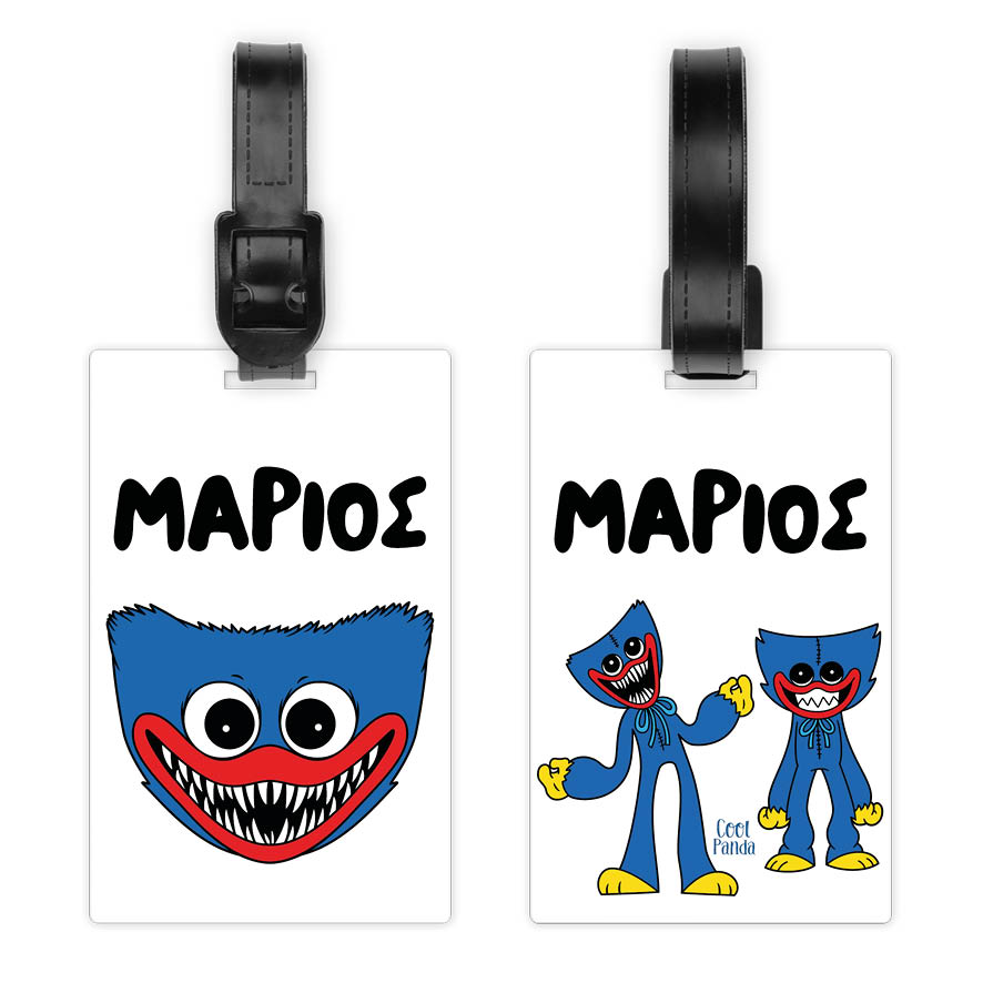 Ταμπελάκι τσάντας ξύλινο “Huggy Wuggy”