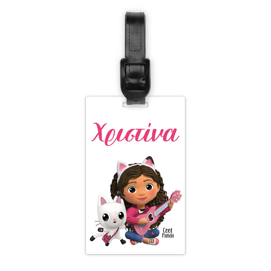 Ταμπελάκι τσάντας ξύλινο “Το κουκλόσπιτο της Gabby”