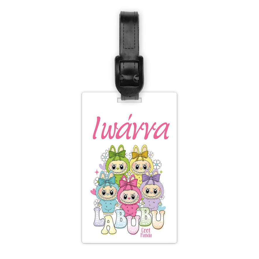 Ταμπελάκι τσάντας ξύλινο “Labubu”