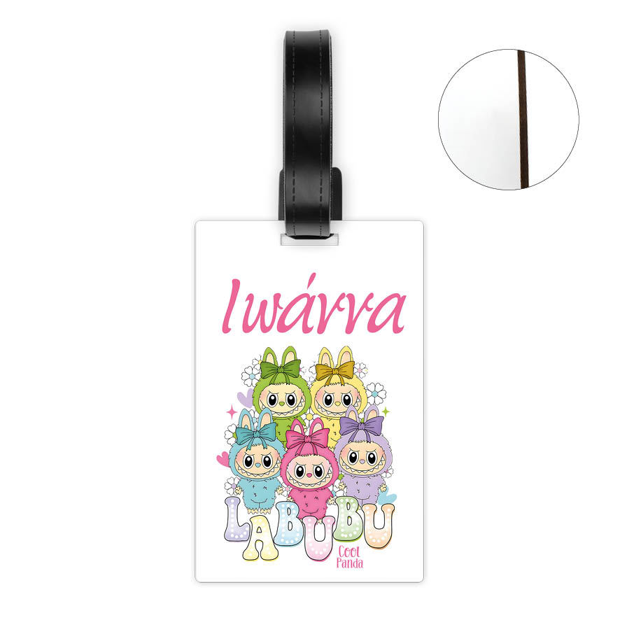 Ταμπελάκι τσάντας ξύλινο “Labubu”