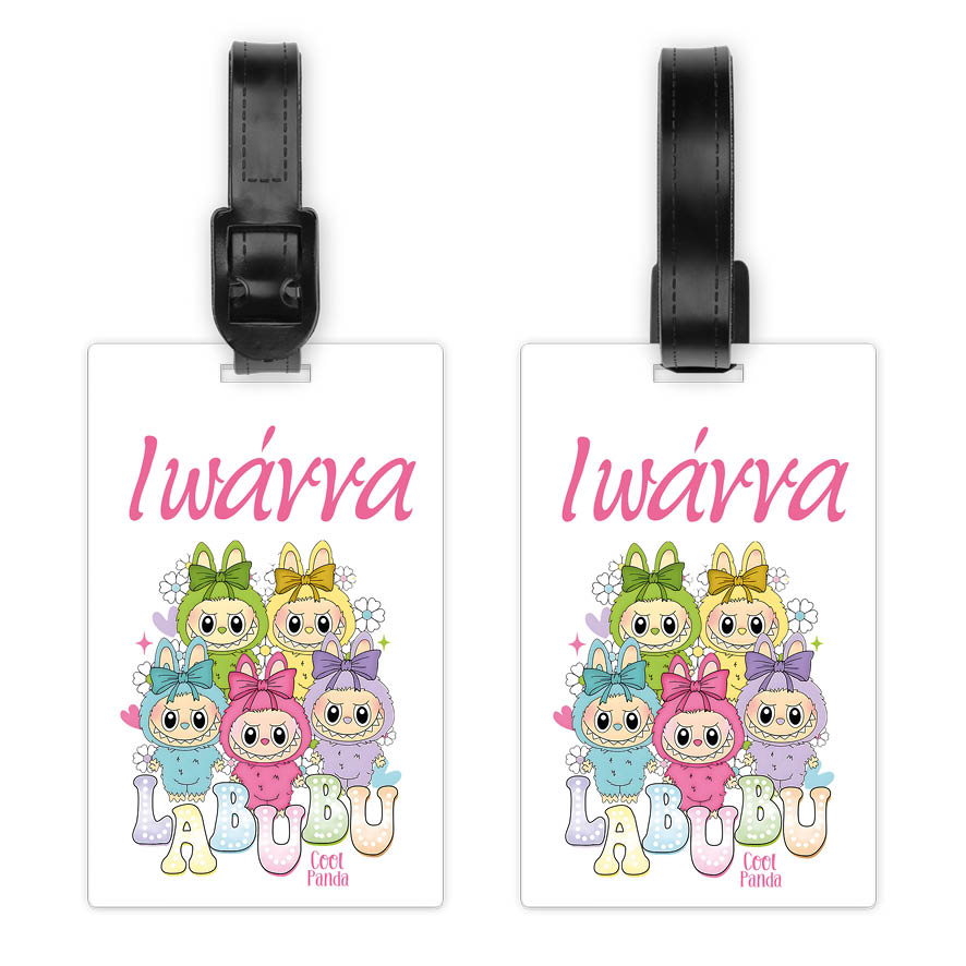 Ταμπελάκι τσάντας ξύλινο “Labubu”