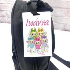 Ταμπελάκι τσάντας ξύλινο “Labubu”