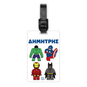 Ταμπελάκι τσάντας ξύλινο “Marvel Heroes”