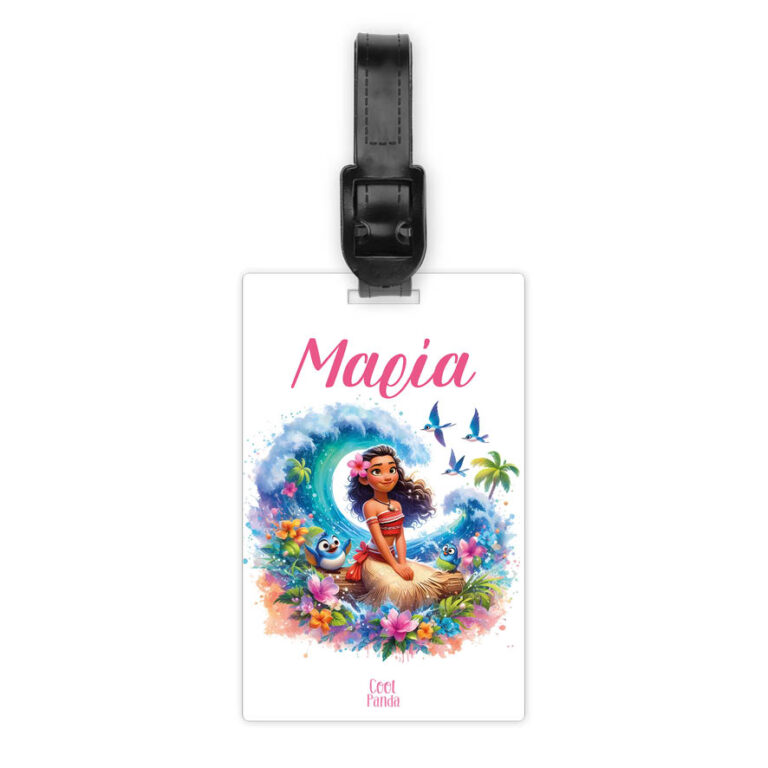 Ταμπελάκι τσάντας ξύλινο “Moana”