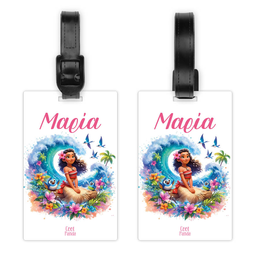 Ταμπελάκι τσάντας ξύλινο “Moana”