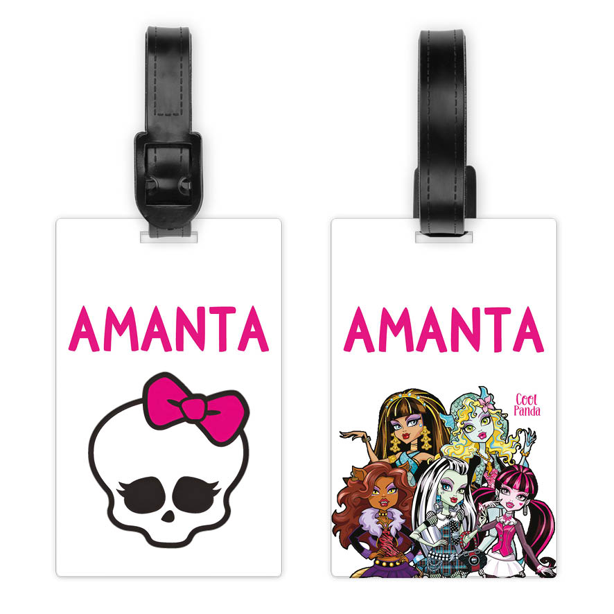 Ταμπελάκι τσάντας ξύλινο “Monster High”