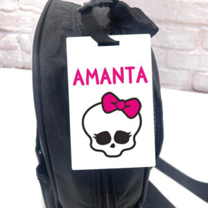 Ταμπελάκι τσάντας ξύλινο “Monster High”