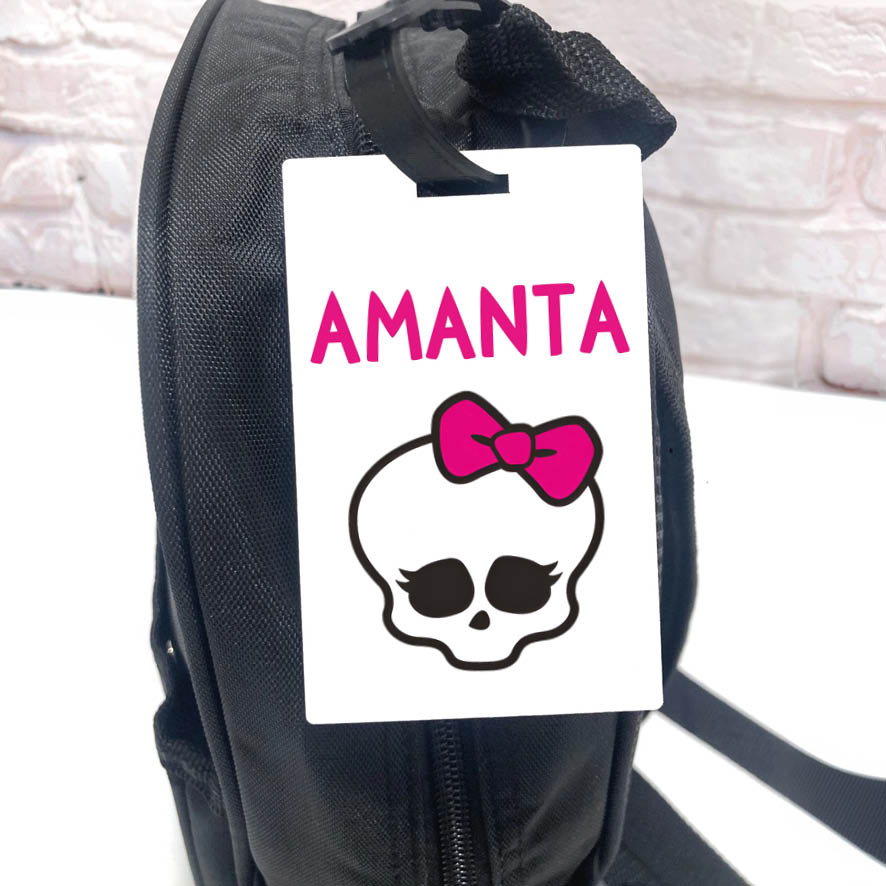 Ταμπελάκι τσάντας ξύλινο “Monster High”