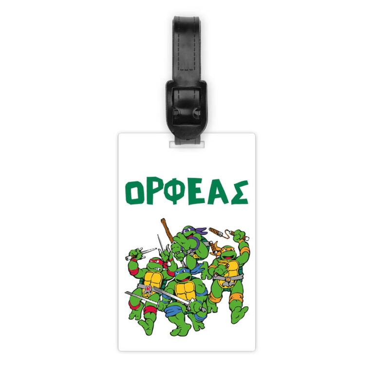 Ταμπελάκι τσάντας ξύλινο “Χελωνονιτζάκια”