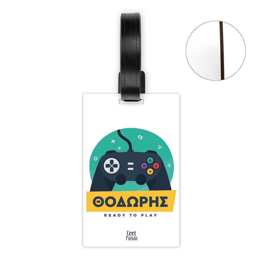 Ταμπελάκι τσάντας ξύλινο “Playstation”