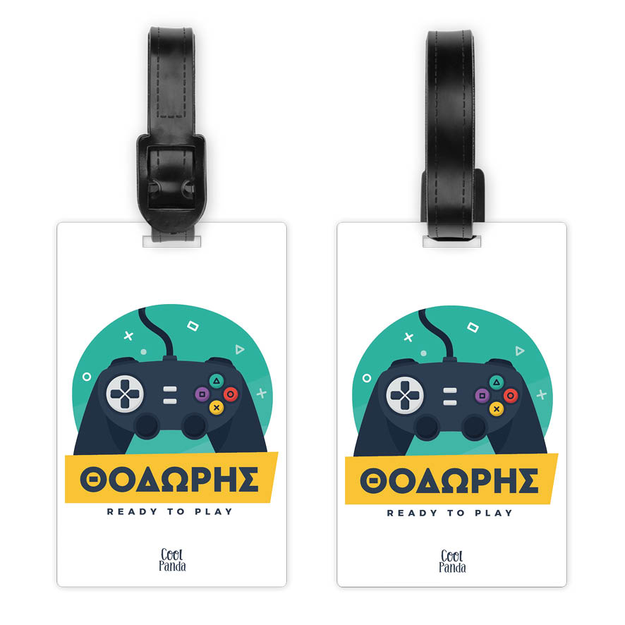 Ταμπελάκι τσάντας ξύλινο “Playstation”