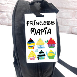 Ταμπελάκι τσάντας ξύλινο “Πριγκίπισσες Cupcake”