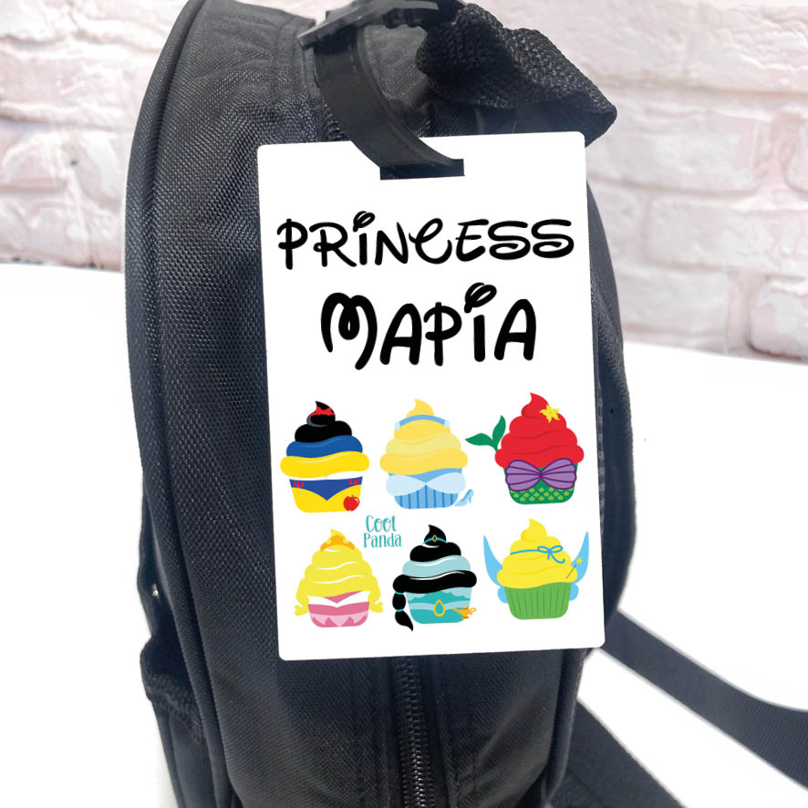 Ταμπελάκι τσάντας ξύλινο “Πριγκίπισσες Cupcake”