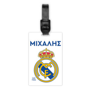 Ταμπελάκι τσάντας ξύλινο “Real madrid”