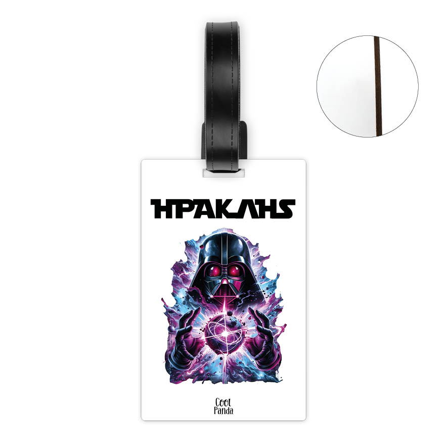 Ταμπελάκι τσάντας ξύλινο “Star Wars Purple”