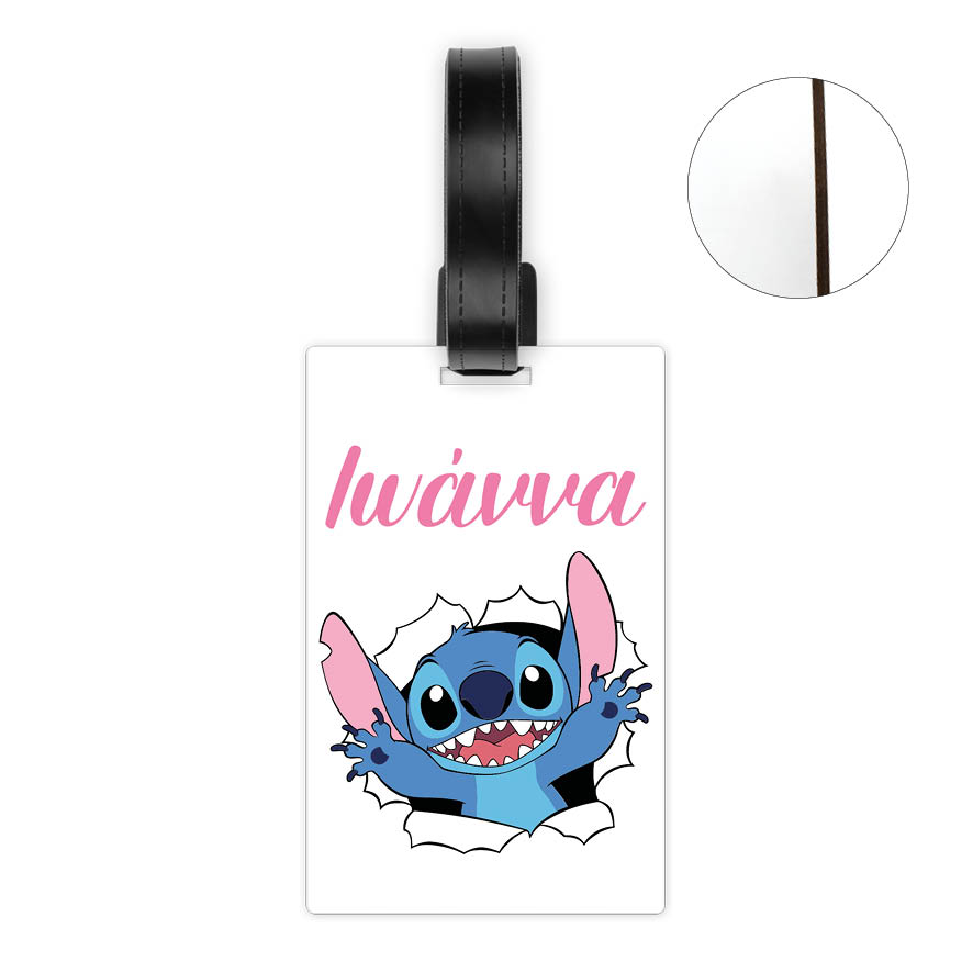 Ταμπελάκι τσάντας ξύλινο “Stitch”