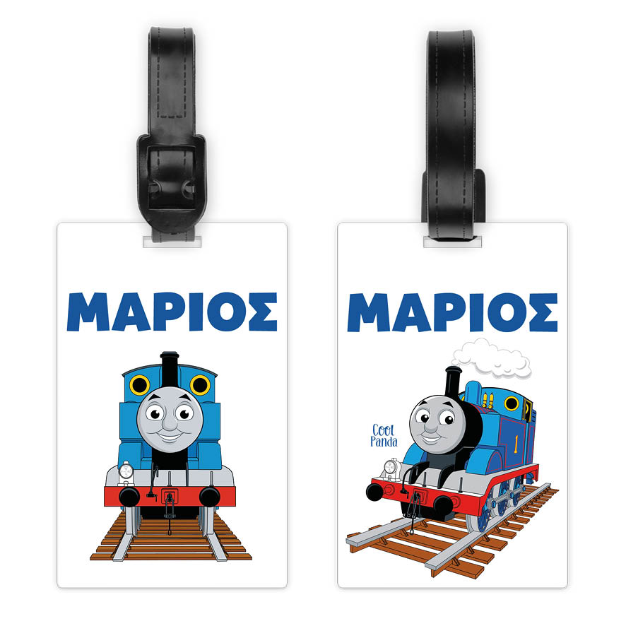 Ταμπελάκι τσάντας ξύλινο “Τόμας το τρενάκι”