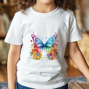 Παιδικό T-shirt “Floral Πεταλούδα”