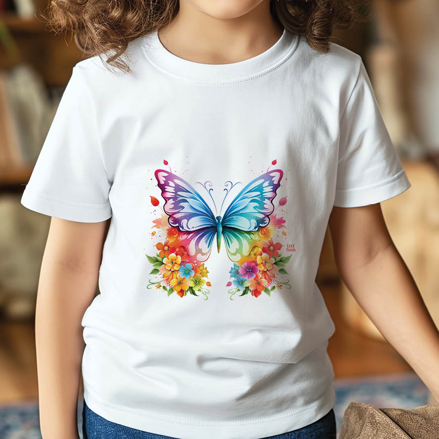 Παιδικό T-shirt “Floral Πεταλούδα”