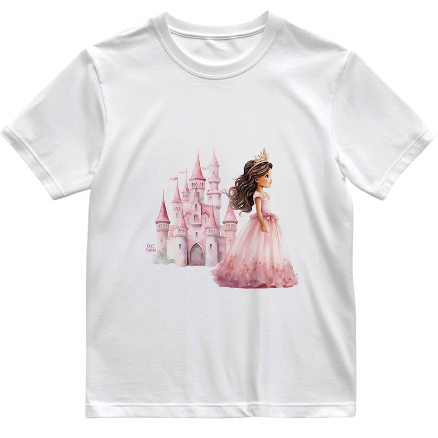 Παιδικό T-shirt “Πριγκίπισσα με κάστρο”