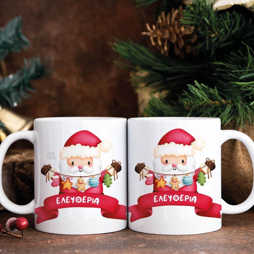 Κούπα 11oz “Αγ. Βασίλης γιρλάντα”