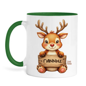 Κούπα 11oz “Μωρό τάρανδος με ταμπέλα”