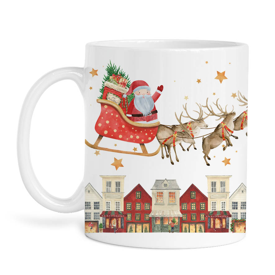 Σετ κούπα με στολίδι “Έλκηθρο”