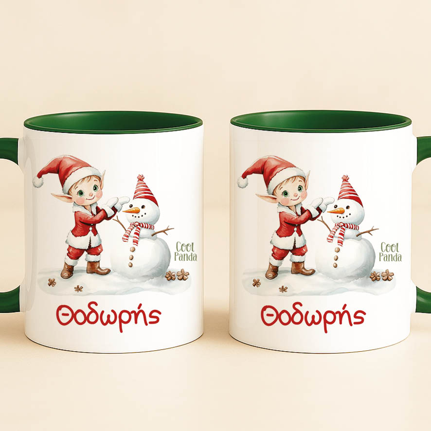 Κούπα 11oz “Ξωτικό με χιονάνθρωπο”