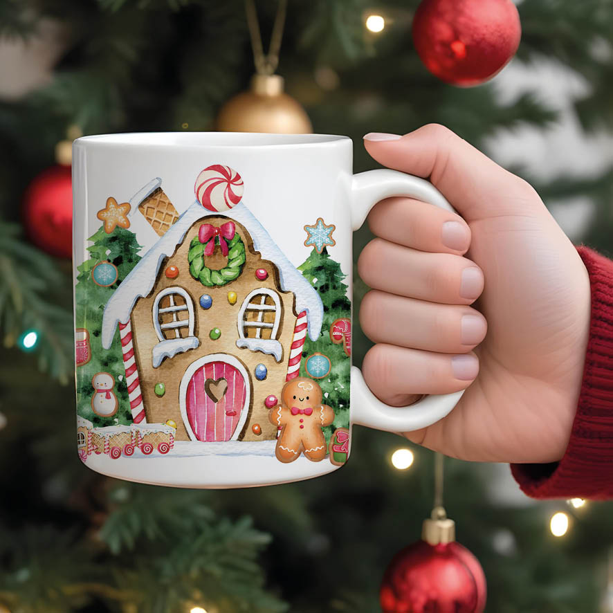 Κούπα 11oz “Ζαχαρόσπιτο ροζ”