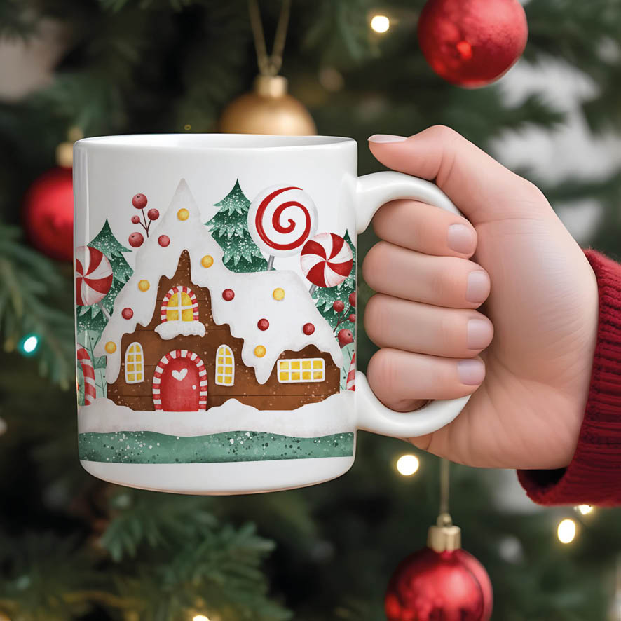 Κούπα 11oz “Ζαχαρόσπιτο κόκκινο”