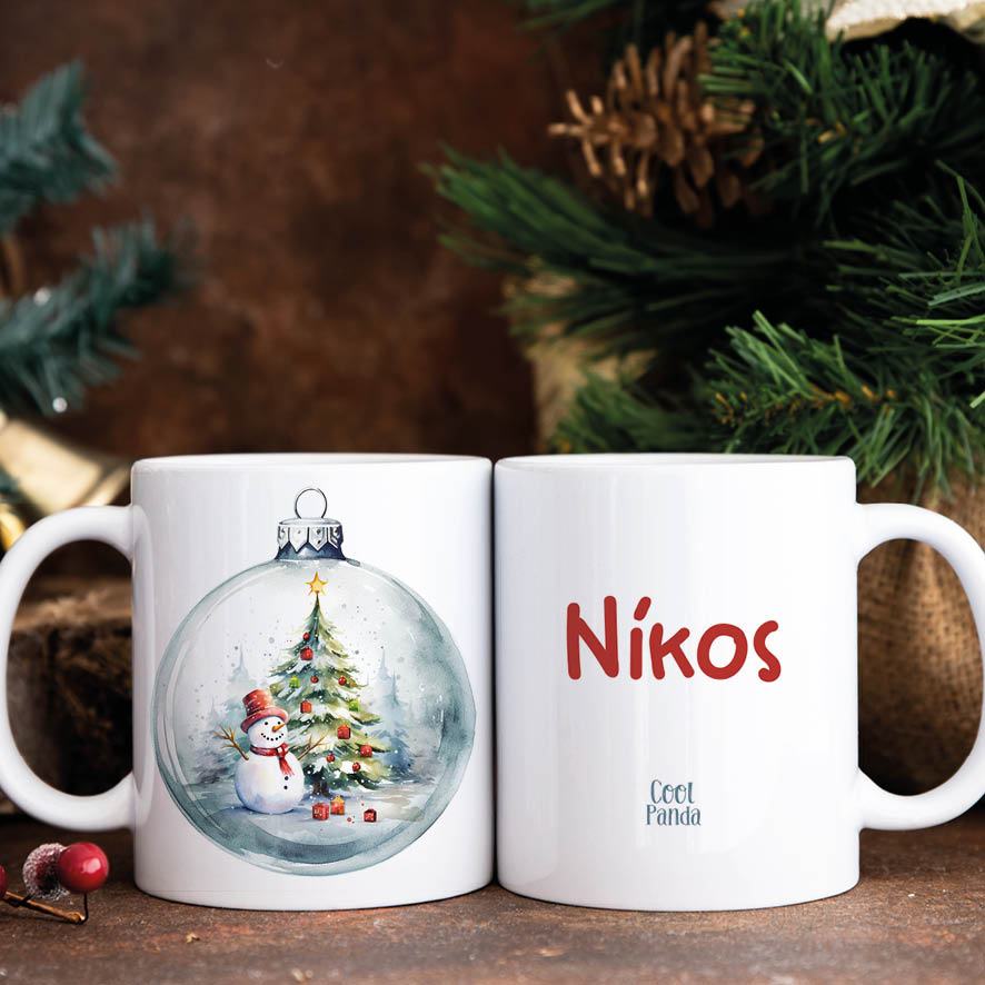 Κούπα 11oz “Χιονάνθρωπος & δέντρο”