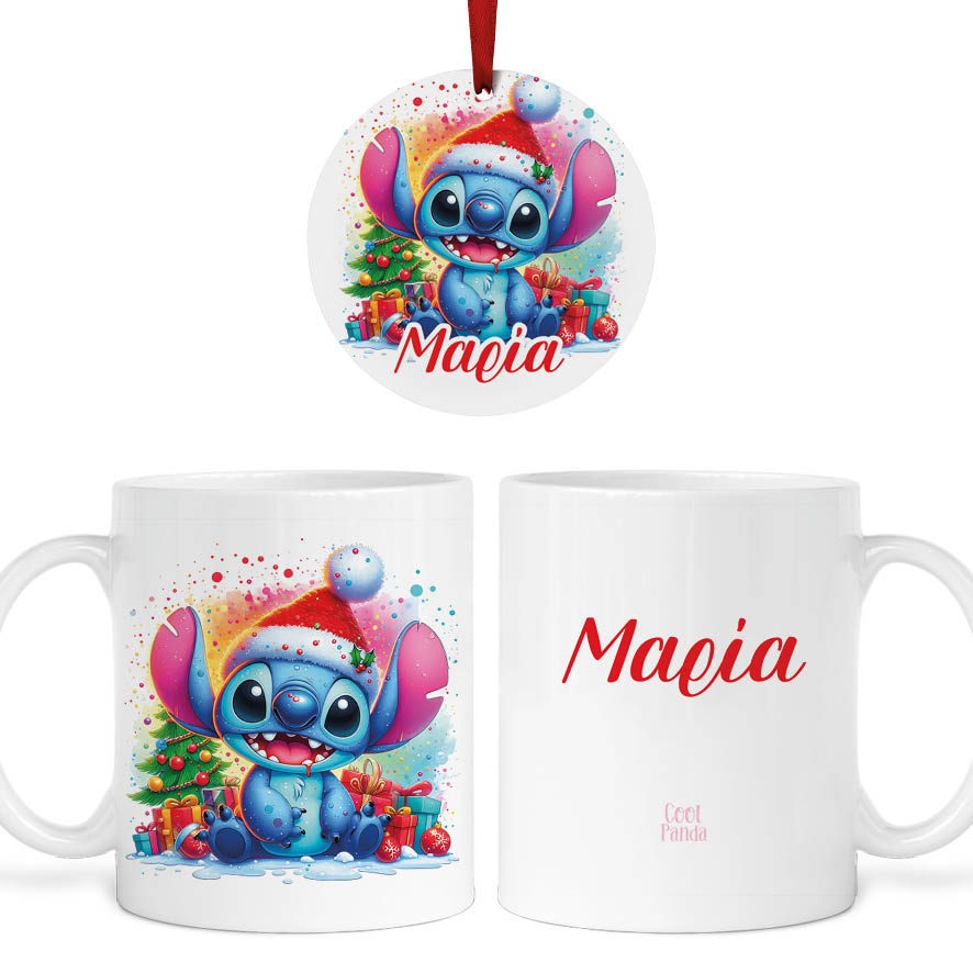 Σετ κούπα με στολίδι “Christmas Stitch”