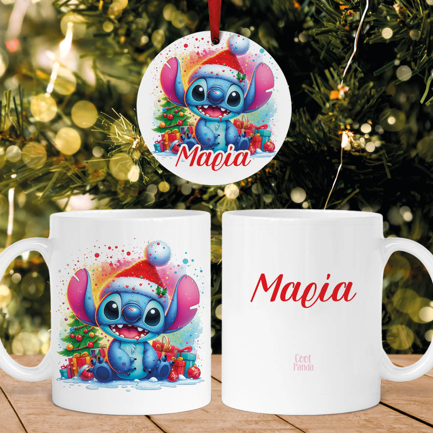 Σετ κούπα με στολίδι “Christmas Stitch”