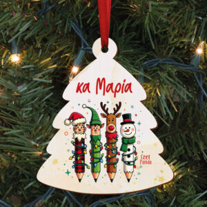 Δεντράκι ξύλινο “Μολύβια με φατσούλες”