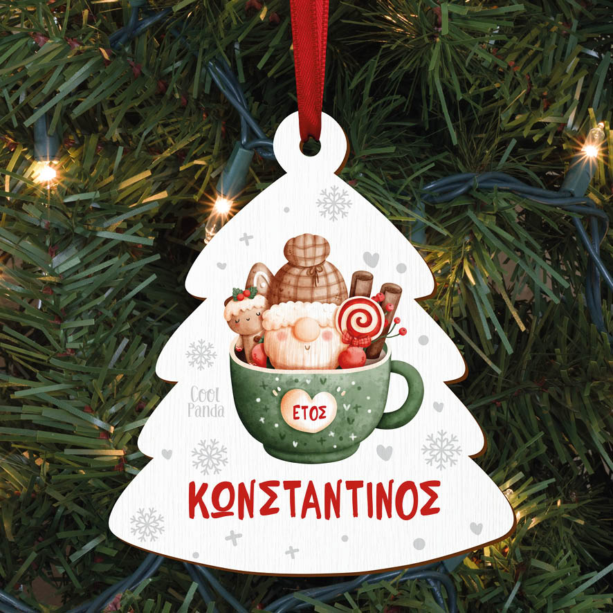 Δεντράκι ξύλινο “Κούπα πράσινη”