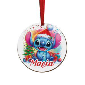 Στολίδι ξύλινο 7cm “Christmas Stitch”
