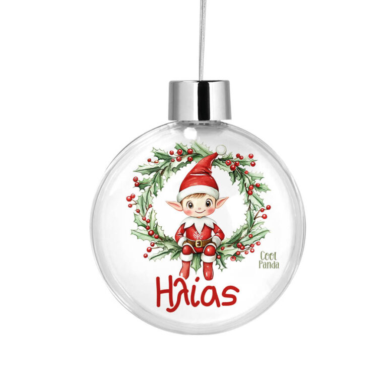 Διάφανη μπάλα με όνομα “Ξωτικό στεφάνι”