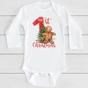 Βρεφικό Φορμάκι μακρυμάνικο “1st Christmas Cookie boy”